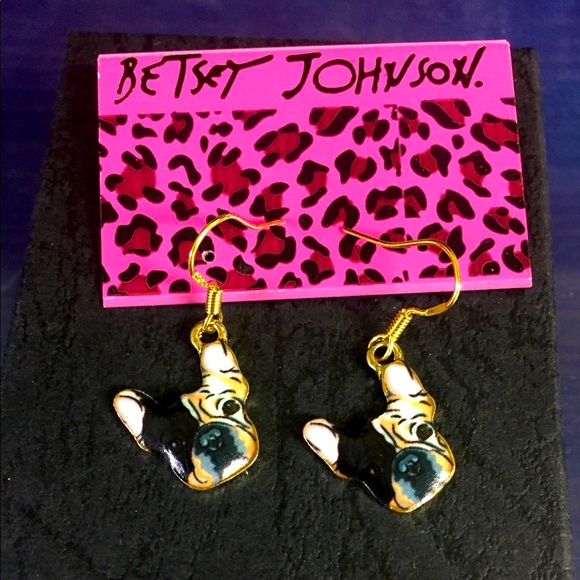 Betsey Johnson Jewelry - Betsey Johnson puppy earrings